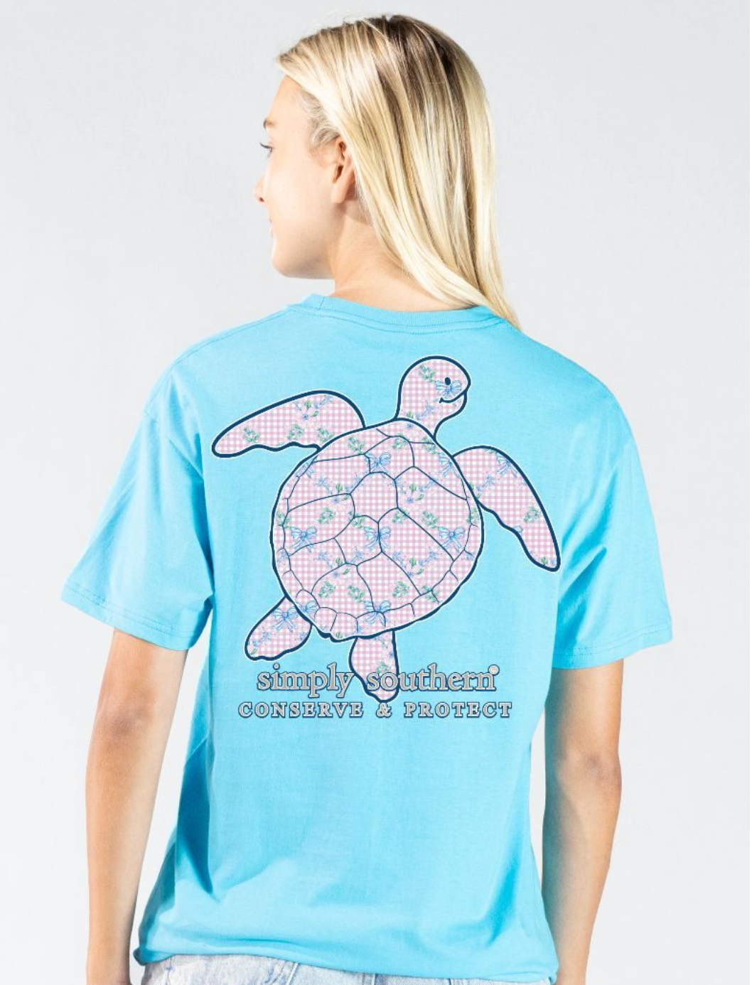 SIMPLY SOUTHERN TRACK BOWS LAGOON SHORT SLEEVE