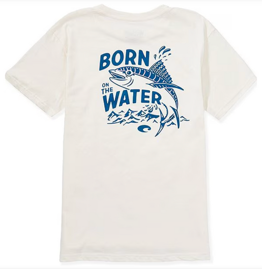 COSTA HOOKED VINTAGE WHITE SHORT SLEEVE