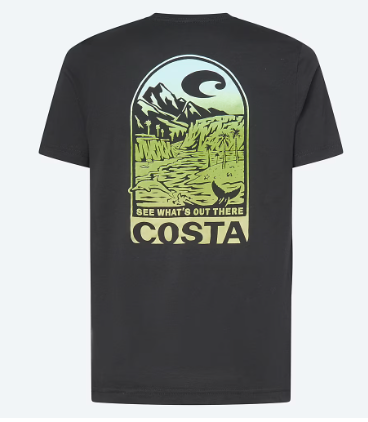 COSTA STREAM TO SEA WEST WASHED BLACK SHORT SLEEVE