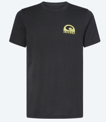 COSTA STREAM TO SEA WEST WASHED BLACK SHORT SLEEVE