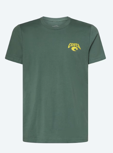 COSTA PSYCH ROCK MARLINS MOSS GREEN SHORT SLEEVE