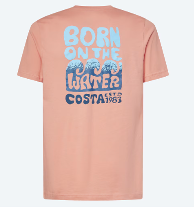 COSTA BORN ON THE WATER BONDI PEACH SHORT SLEEVE