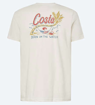 COSTA FLAG HAMMOCK VINTAGE WHITE SHORT SLEEVE