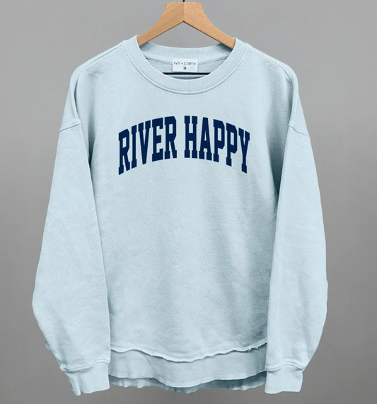 RIVER HAPPY OVERSIZED TERRY PONCHO NANTUCKET BREEZE