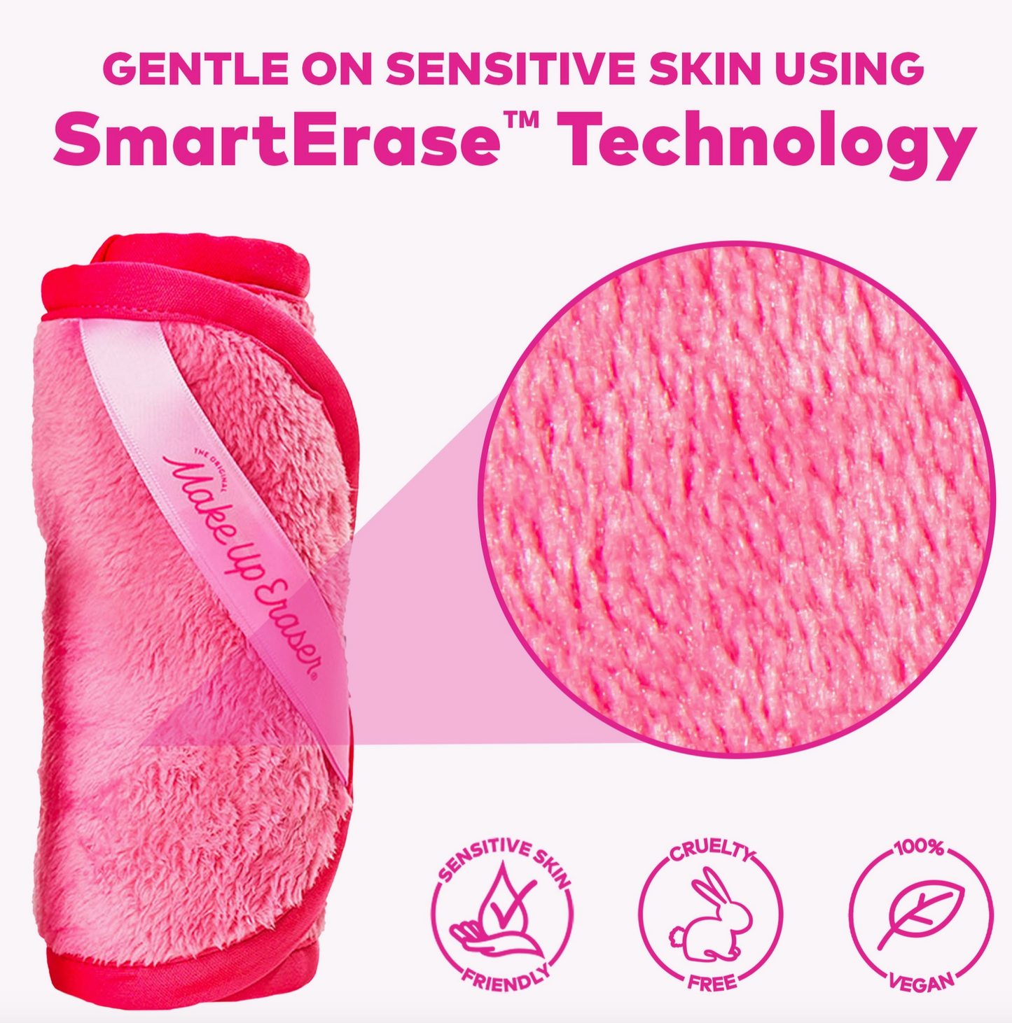 ORIGINAL PINK MAKE UP ERASER PRO