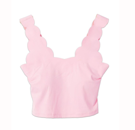 SIMPLY SOUTHERN BRA SCALLOP PINK