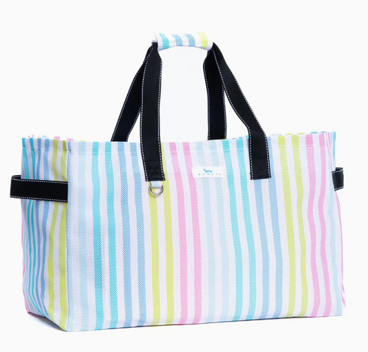 SCOUT CHECKING IN TOTE HAVANA CABANA WOVEN
