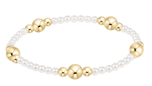 ENEWTON PURPOSE GOLD 6MM PEARL BRACELET