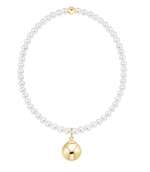 ENEWTON CLASSIC PEARL 3MM BRACELET CLASSIC GOLD 10MM CHARM