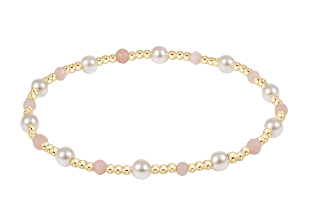 ENEWTON PEARL SINCERITY 4MM GEM BRACELET PINK OPAL