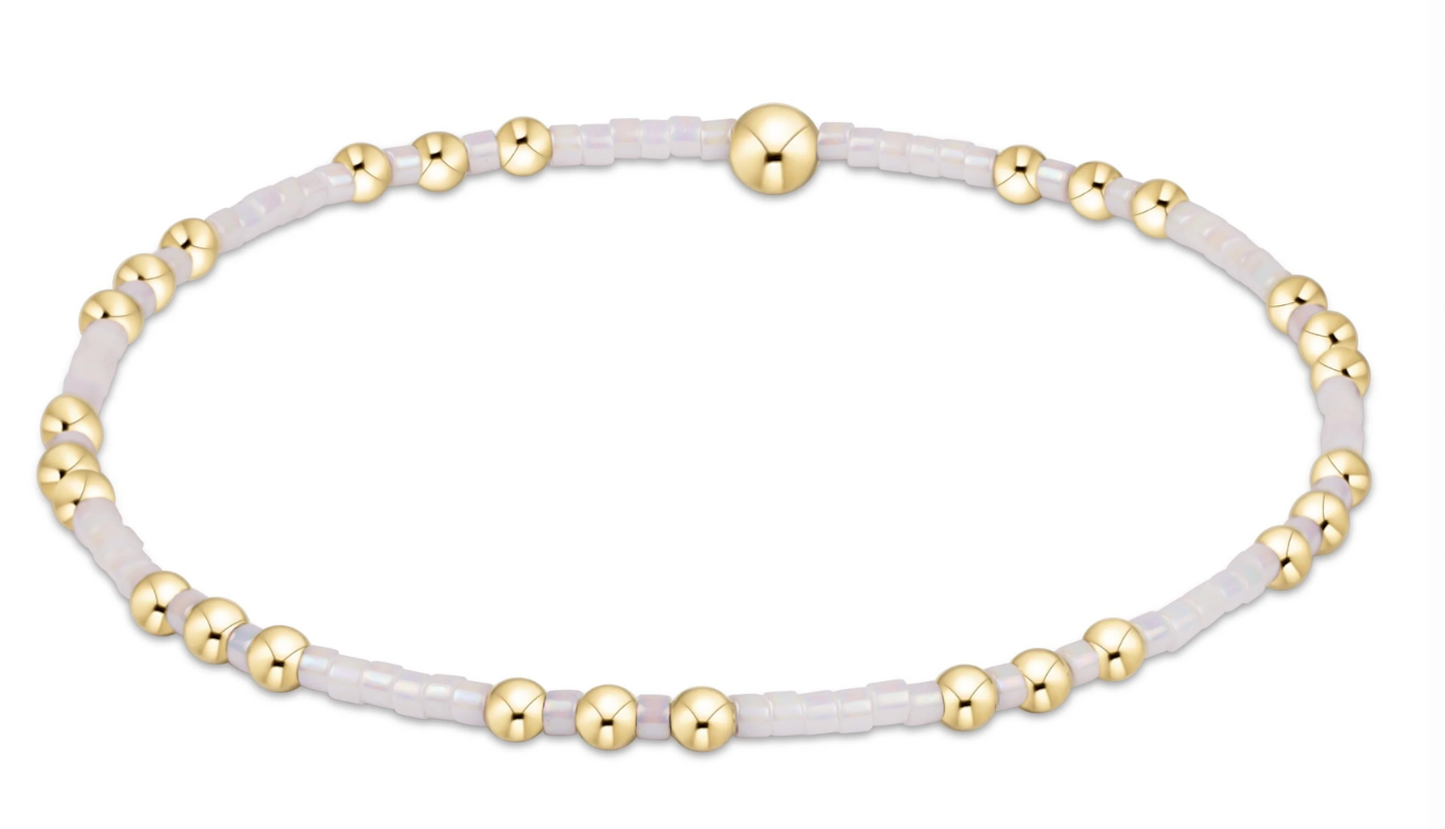 ENEWTON HOPE JOY BRACELET SILKY WHITE