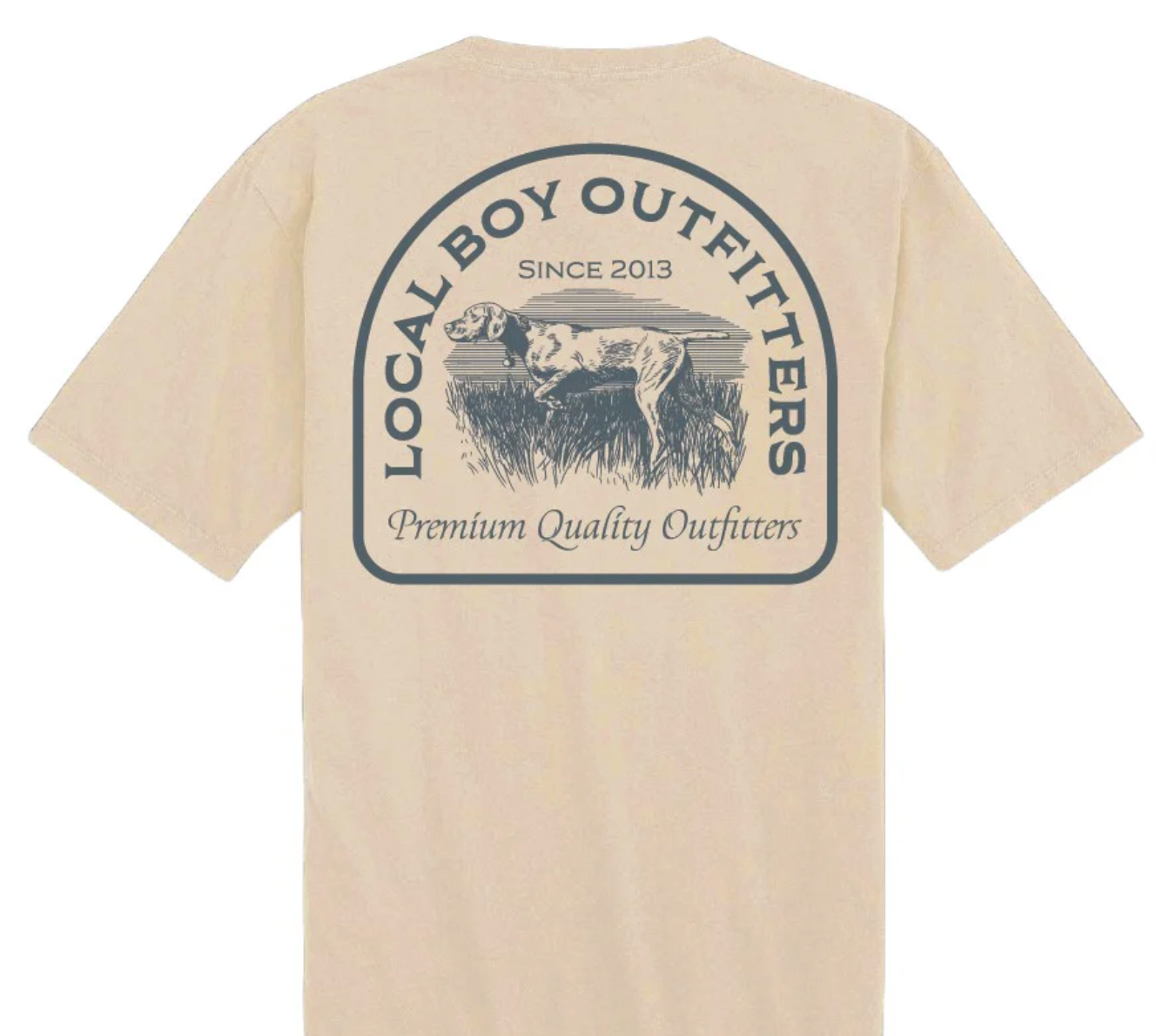 LOCAL BOY TODDLER VINTAGE POINTER SS TEE LATTE