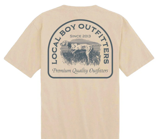 LOCAL BOY TODDLER VINTAGE POINTER SS TEE LATTE