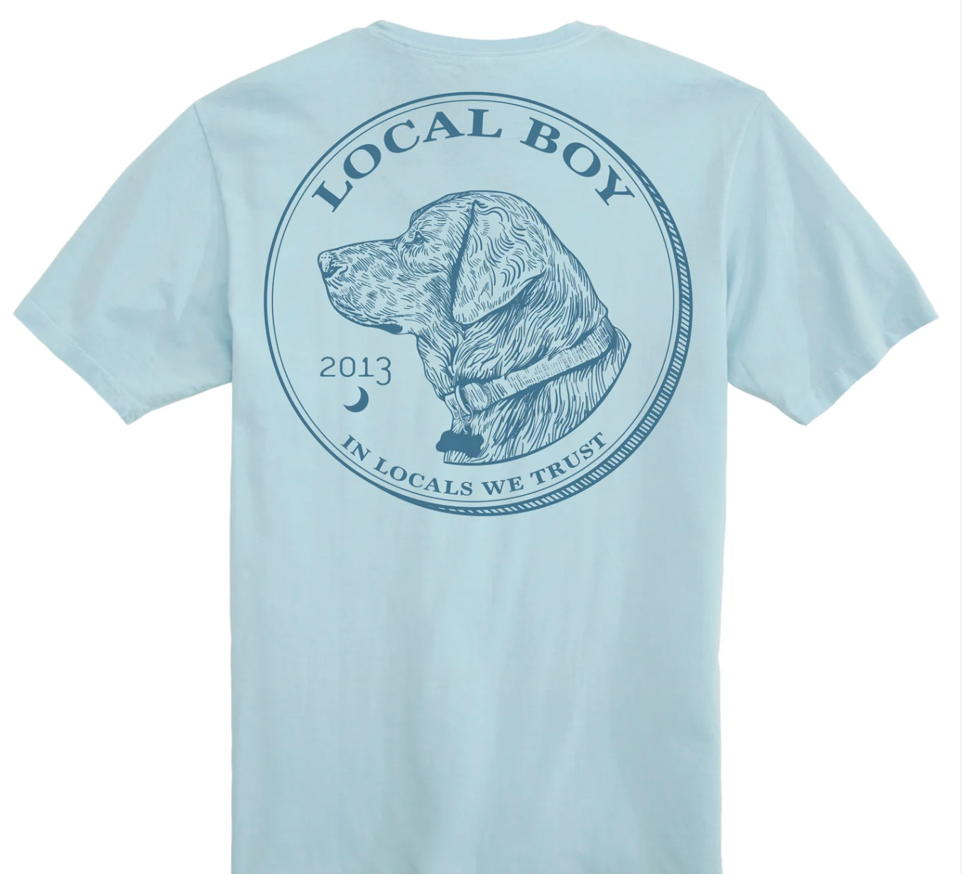 LOCAL BOY IN LOCALS WE TRUST SS TEE CHAMBRAY