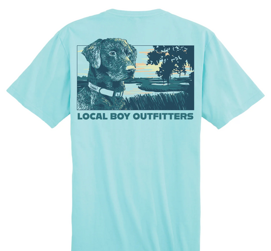 LOCAL BOY WETLAND WATCHDOG SS TEE AQUA