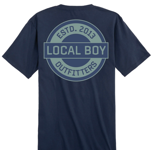 LOCAL BOY LOCAL ORB SS TEE CHINA BLUE