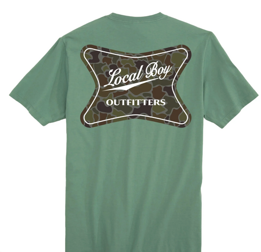 LOCAL BOY HIGH BADGE OD SS TEE LIGHT GREEN