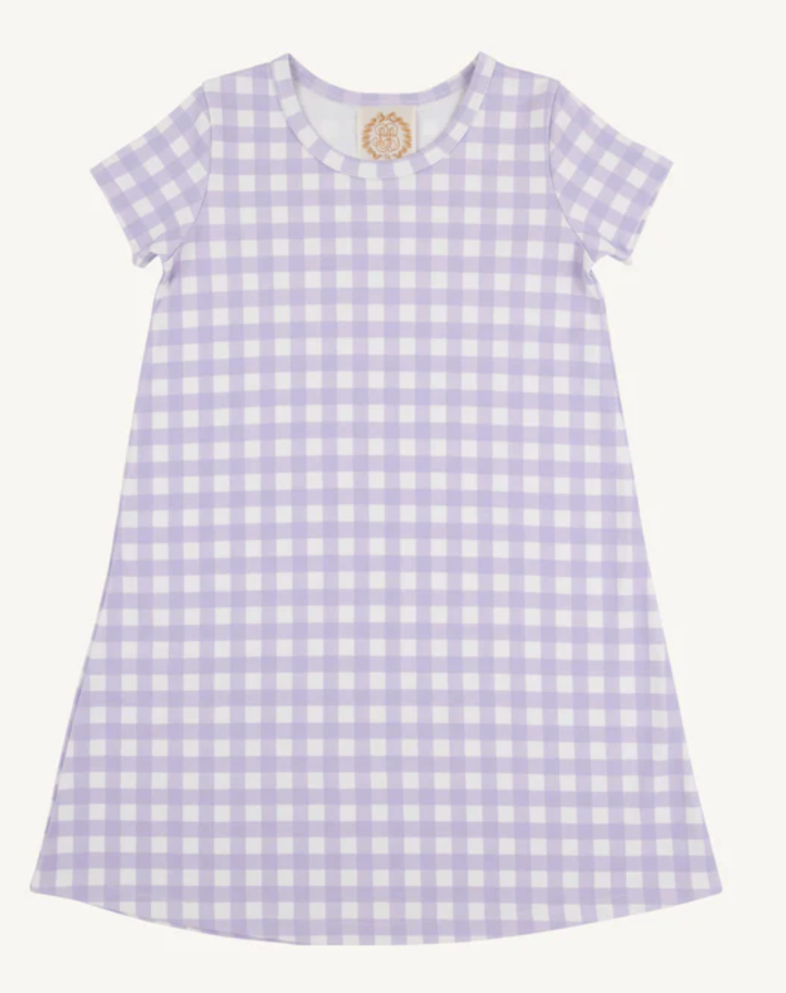 BEAUFORT BONNET POLLY PLAY DRESS SHORT SLEEVE LAUDERDALE LAVENDER GINGHAM