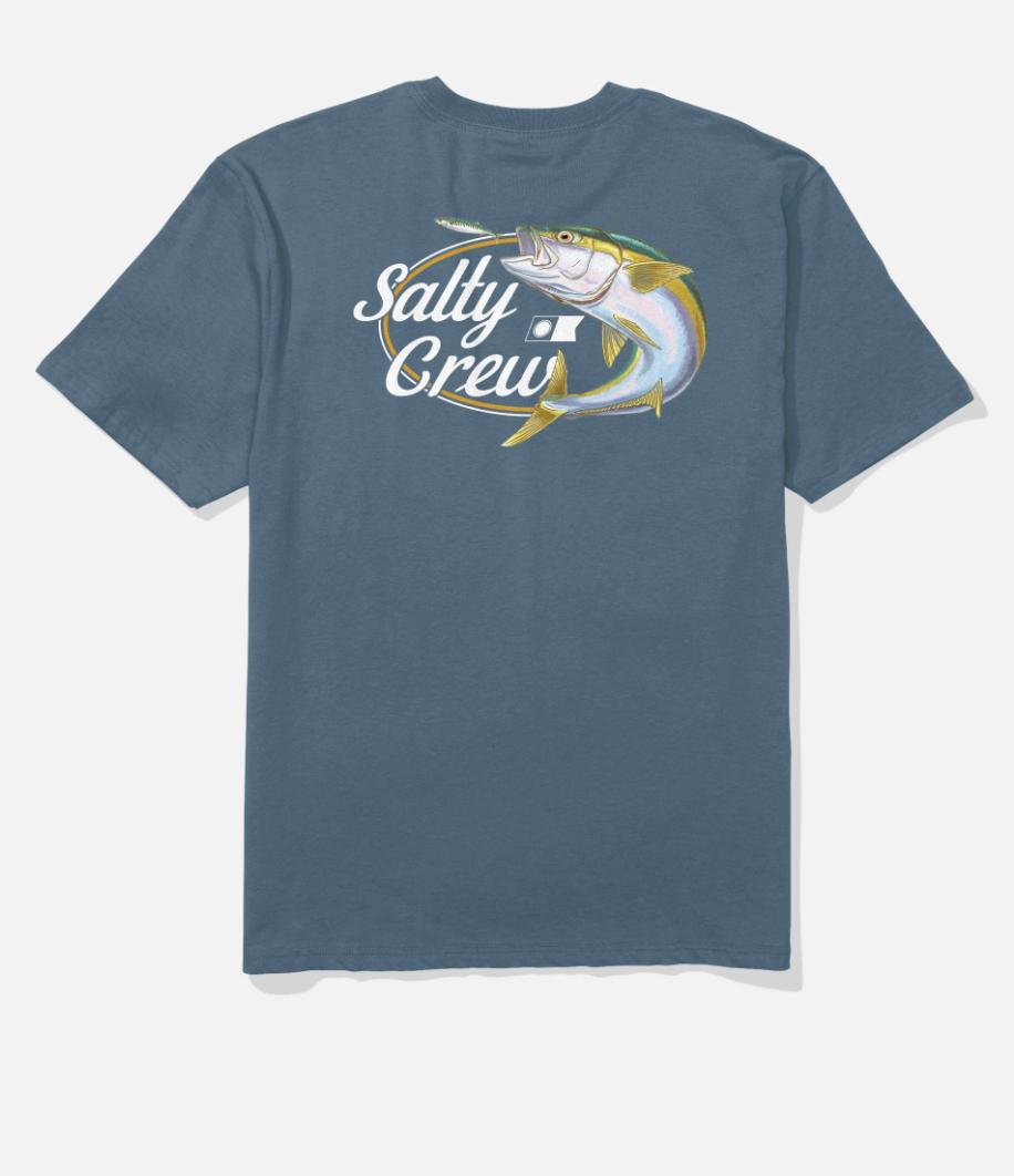 SALTY CREW YELLOWTAIL CLASSIC SS TEE SLATE