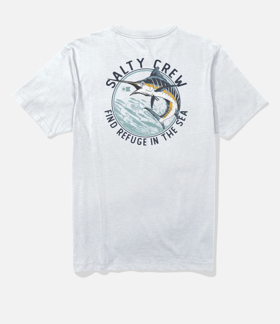 SALTY CREW SCHOOLED SS TEE WHITE