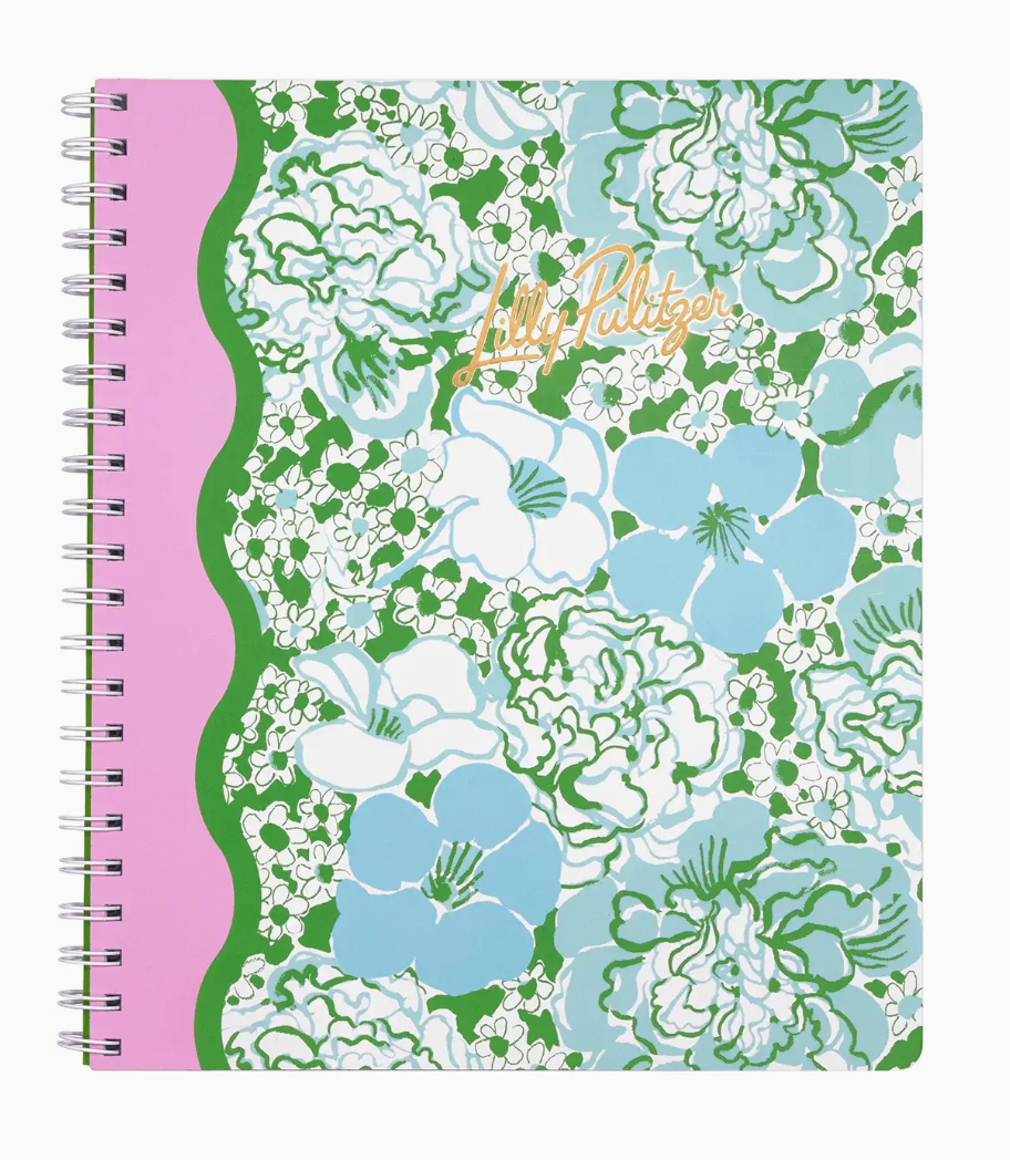 LILLY PULITZER LARGE NOTEBOOK MINT CONDITION BURST OF JOY AVAILABLE 6/5