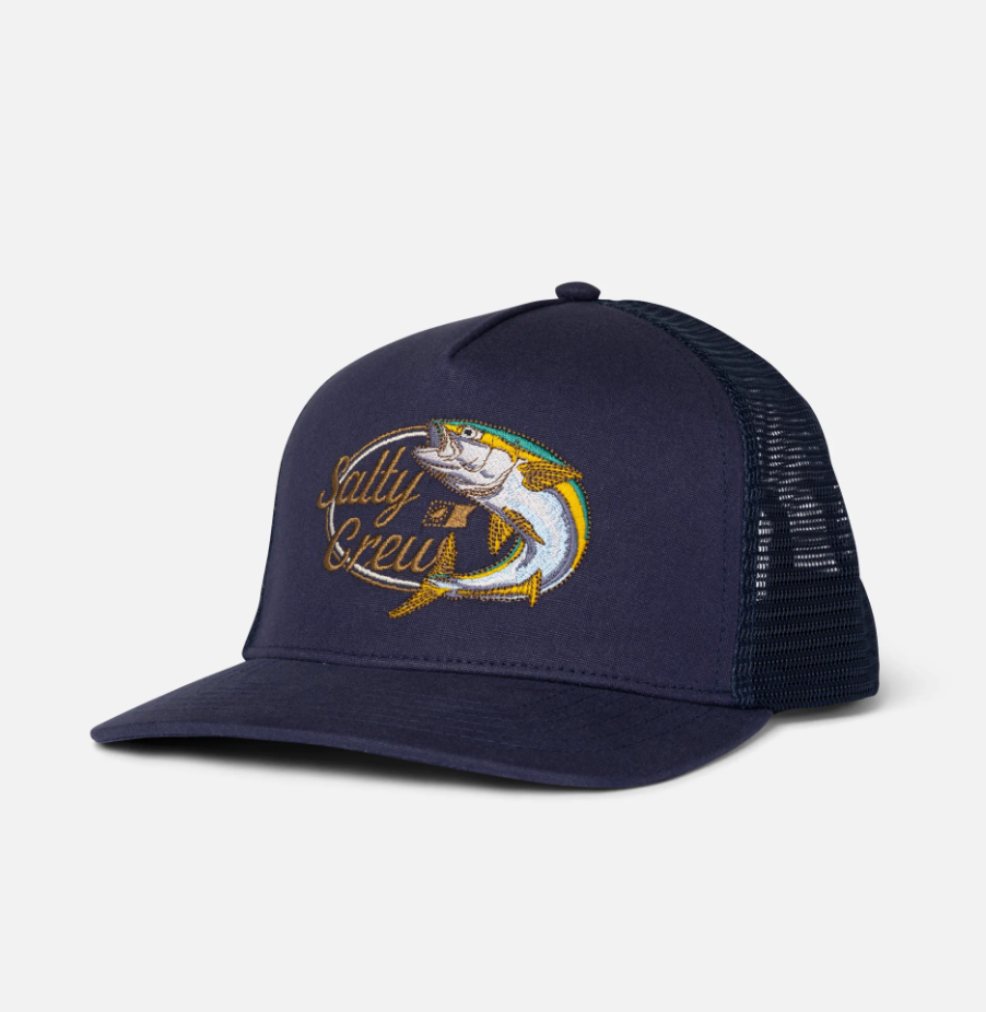 SALTY CREW YELLOW TAILED TRUCKER MIDNIGHT NAVY