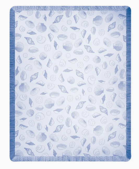 SEASHELLS NATURAL PERI THROW