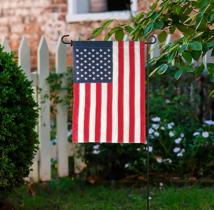 AMERICAN FLAG GARDEN APPLIQUE FLAG