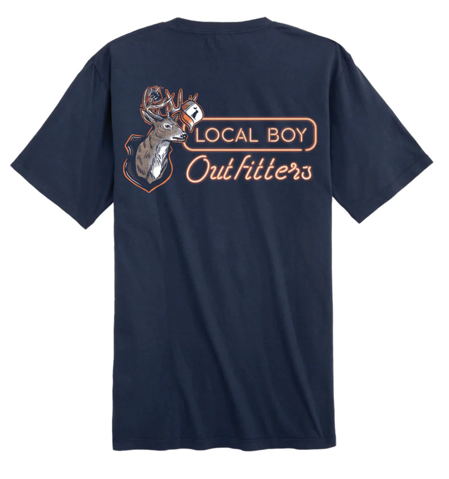 LOCAL BOY NEON MOUNT SS TEE CHINA BLUE