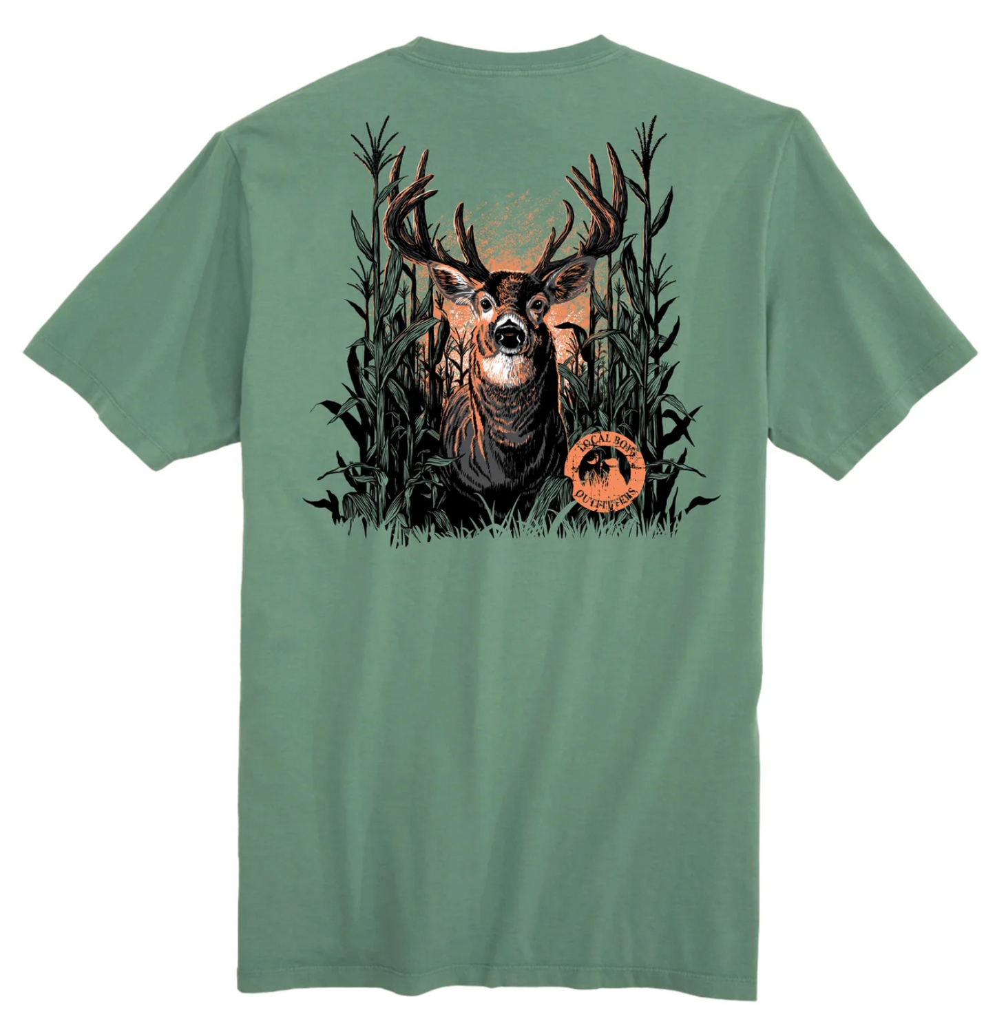 LOCAL BOY BUCK MAIZE SS TEE LIGHT GREEN