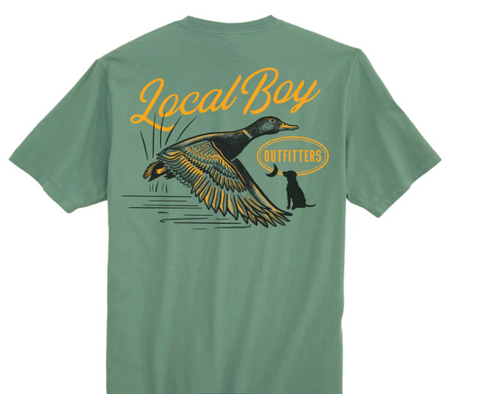LOCAL BOY MOONLIT MALLARD SS TEE LIGHT GREEN