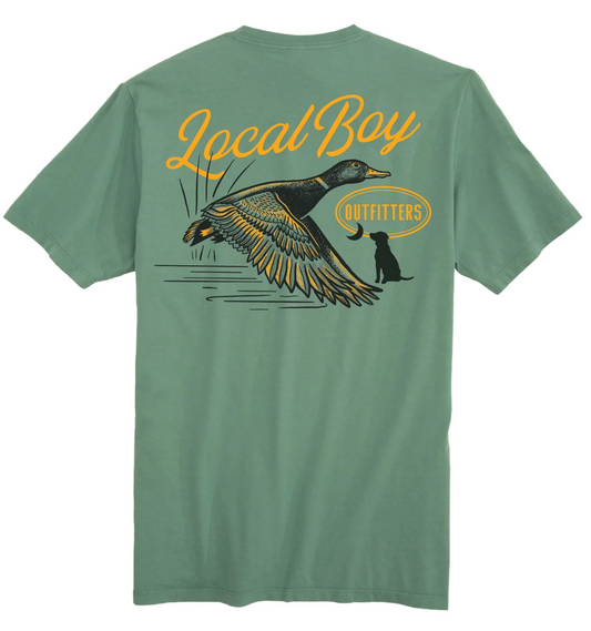 LOCAL BOY MALLARD STAMP SS TEE GRAY