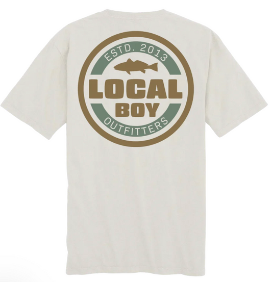 LOCAL BOY CLASSIC RED SS TEE SILVER