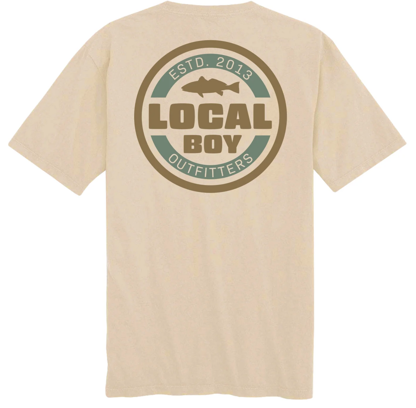 LOCAL BOY CLASSIC RED SS TEE LATTE