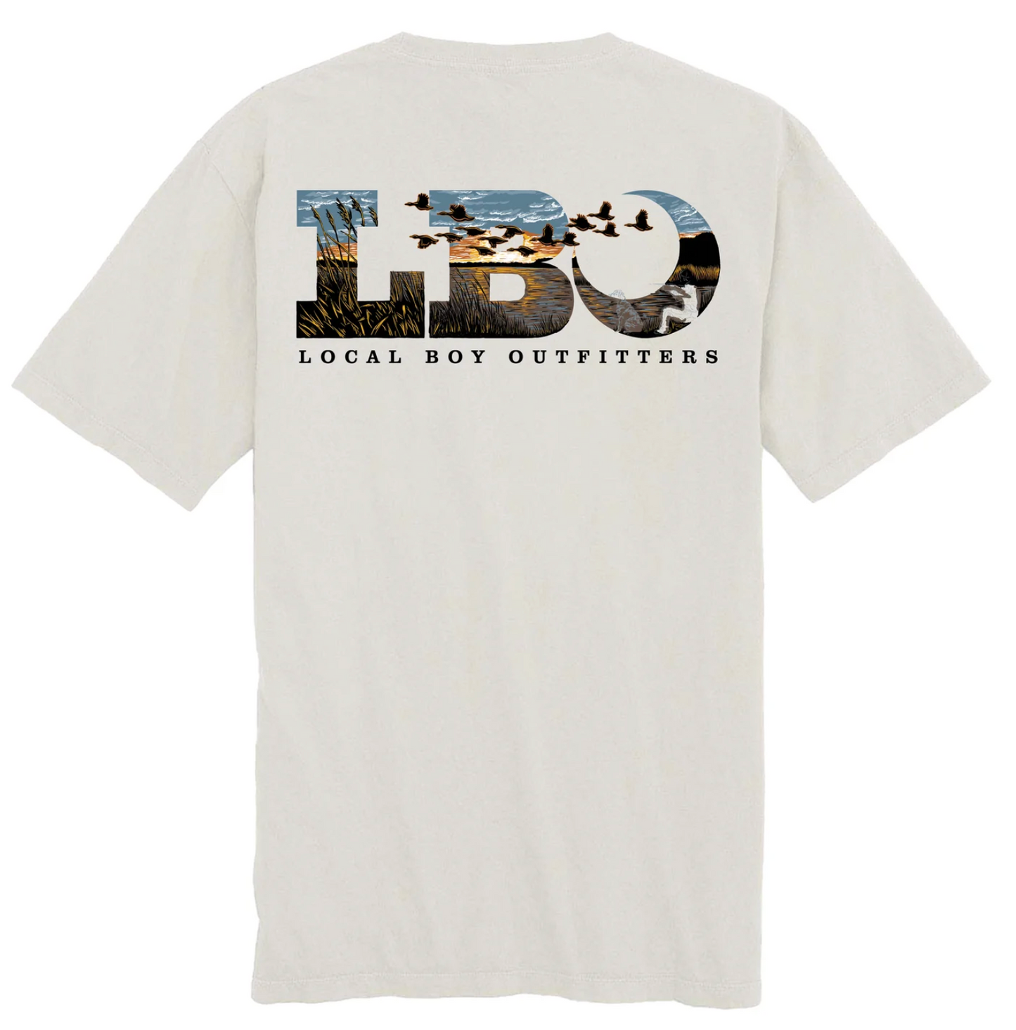 LOCAL BOY LBO MARSH SCENE SS TEE SILVER