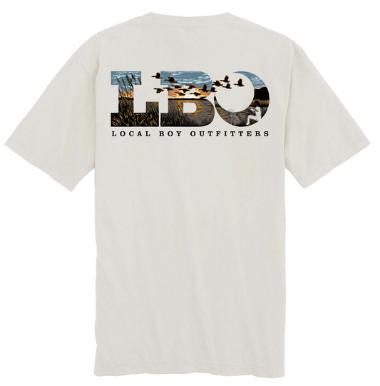 LOCAL BOY LBO MARSH SCENE SS TEE SILVER