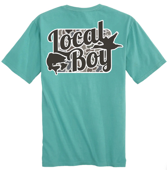 LOCAL BOY OPEN SEASON LOCALFLAGE SS TEE SEAFOAM