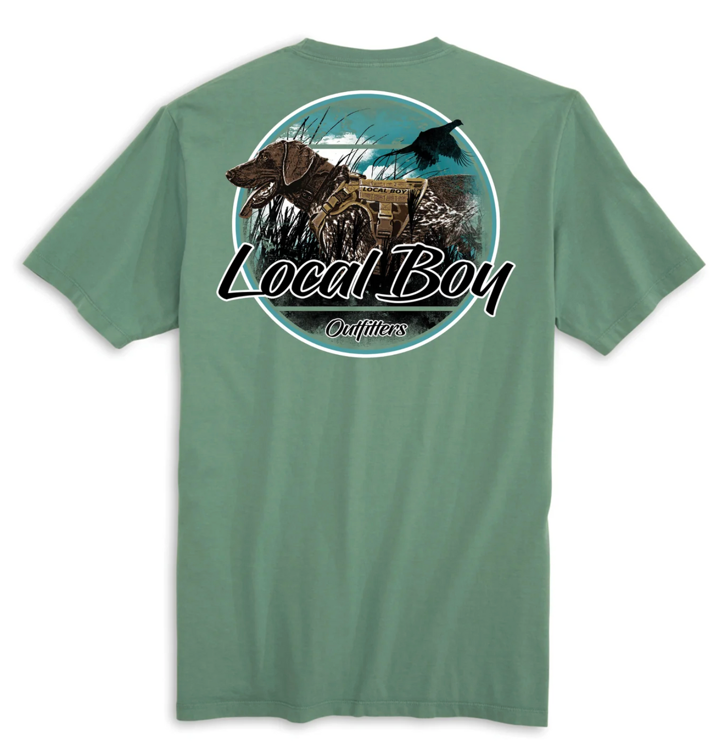 LOCAL BOY GSP FLUSH SS TEE LIGHT GREEN