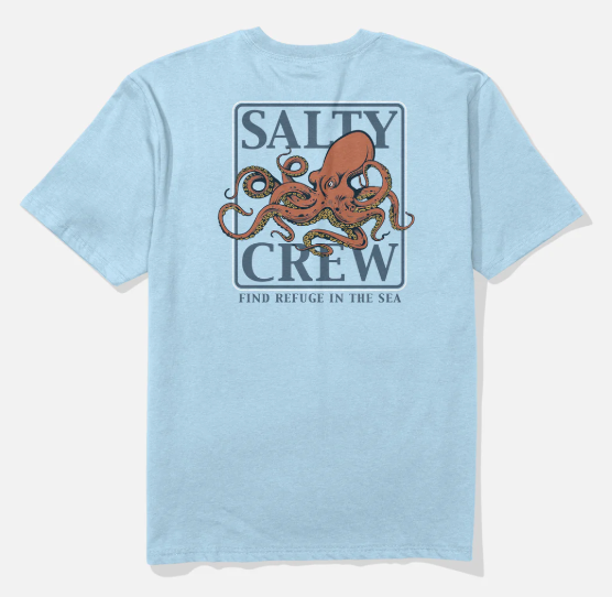 SALTY CREW INK SLINGER ORIGINAL TEE CLEAR SKY