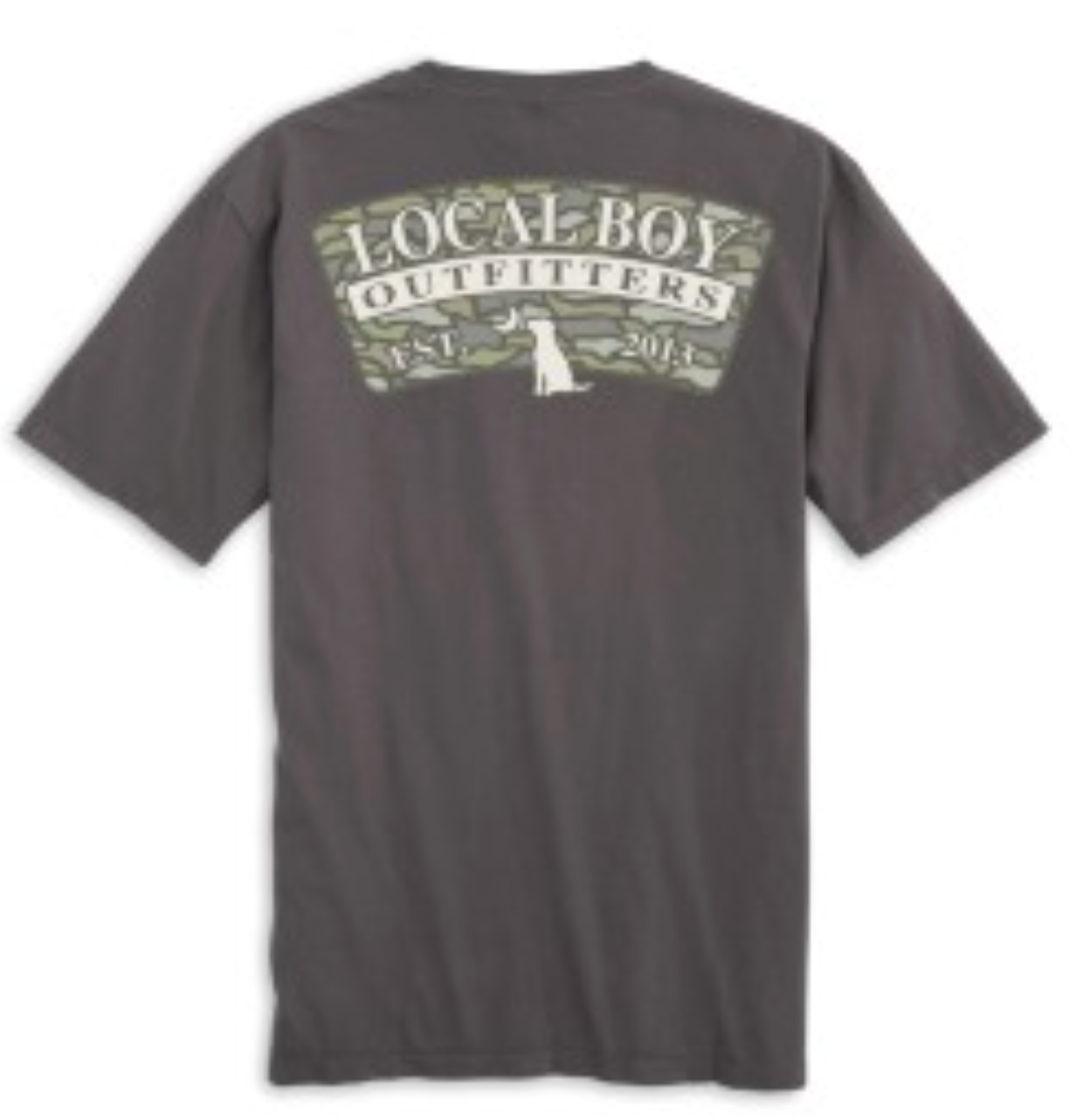 LOCAL BOY OAK CAMO ARCH SS TEE GRAY
