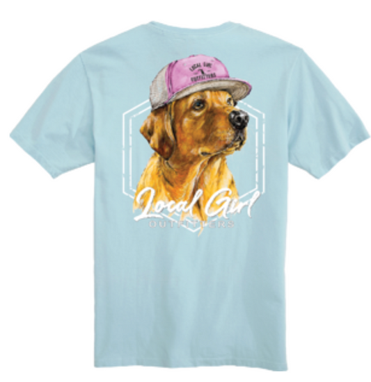 LOCAL GIRL YOUTH LAB IN HAT SS TEE CHAMBRAY