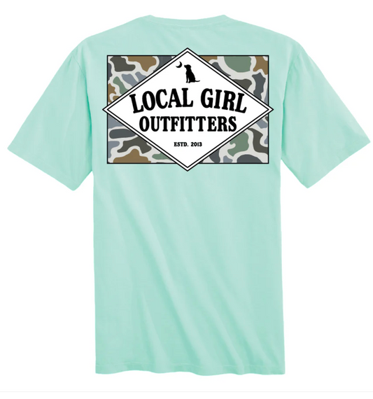 LOCAL GIRL YOUTH FOUNDER'S FLAG LCF BLUFF SS TEE ISLAND REEF