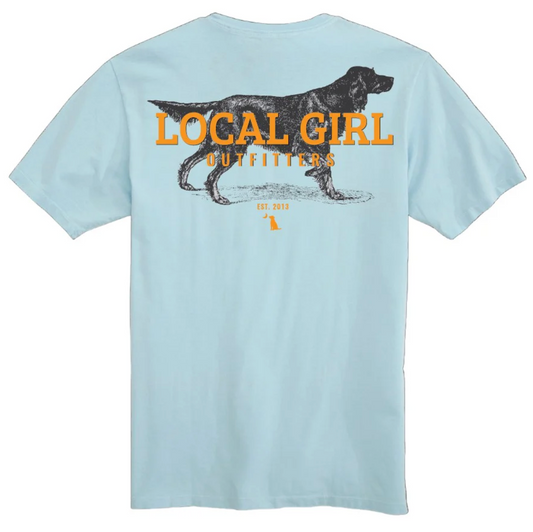 LOCAL GIRL YOUTH SETTER ON POINT SS TEE CHAMBRAY