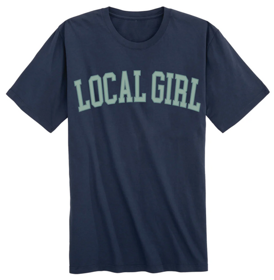 LOCAL GIRL YOUTH ARCH JADE SS TEE CHINA BLUE