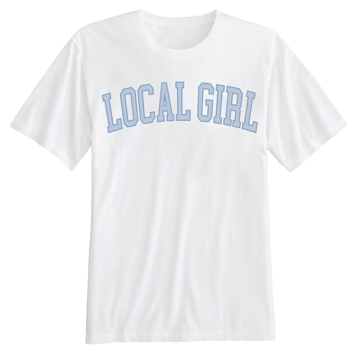 LOCAL GIRL YOUTH ARCH PERIWINKLE SS TEE WHITE