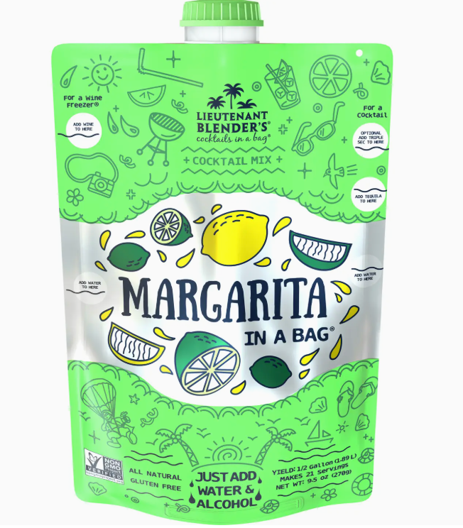 MARGARITA IN A BAG COCKTAIL MOCKTAIL SLUSHIE MIXER