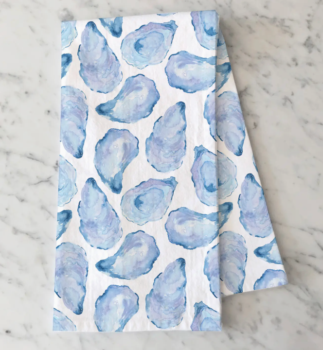 MUSSEL SHELL KITCHEN TEA TOWEL