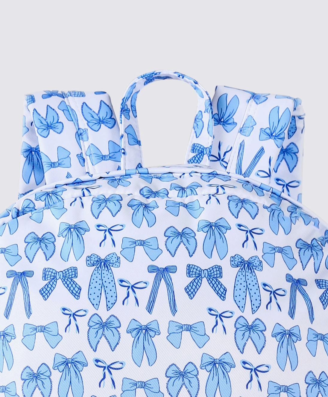BOW PRINT KIDS GIRLS CANVAS BACKPACK