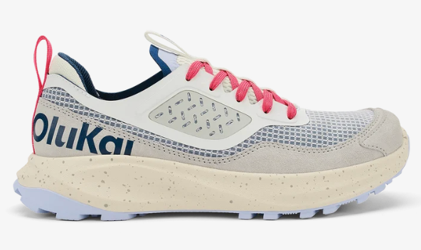OLUKAI WOMENS MAKIKI BRIGHT WHITE/COASTAL BLUE