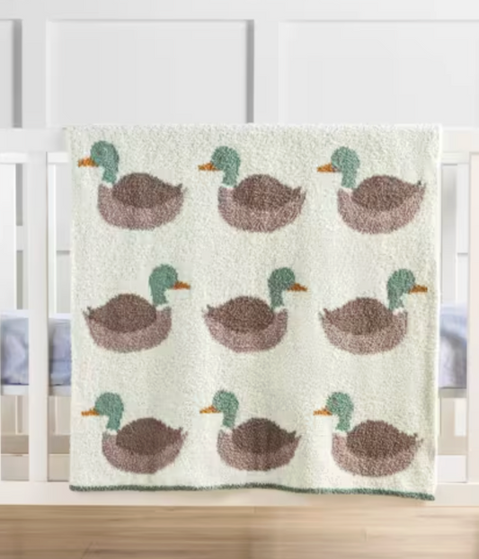 MALLARD DUCK CHENILLE BABY BLANKET